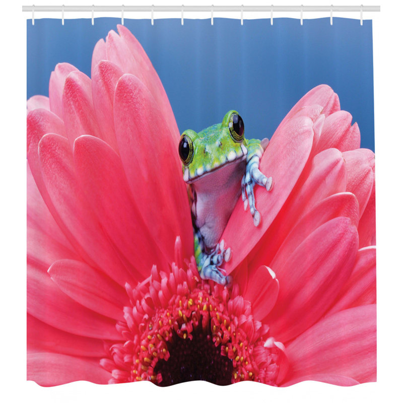 Shower Curtain with Hooks Included, 69" H x 105" W