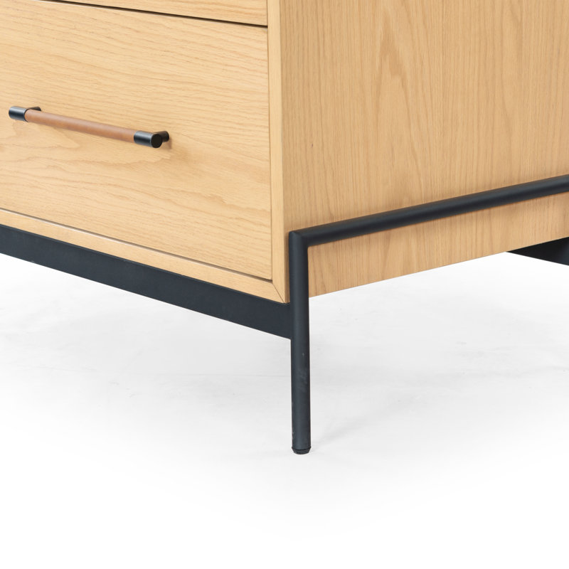 Chandri 2 - Drawer Nightstand, Natural/Black