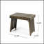 Table d'appoint en bois d'acacia de Kyoto avec design pliable, pour une utilisation intérieure et extérieure, durable et élégante-1172833453