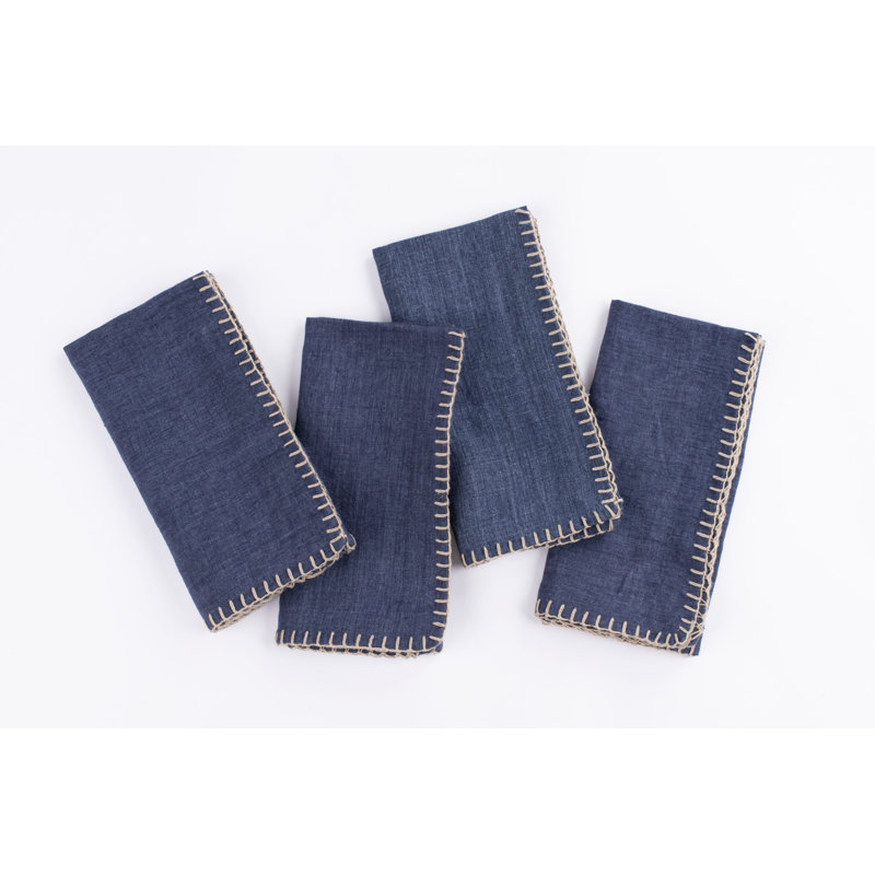 Handmade Dining Linen Set, Blue
