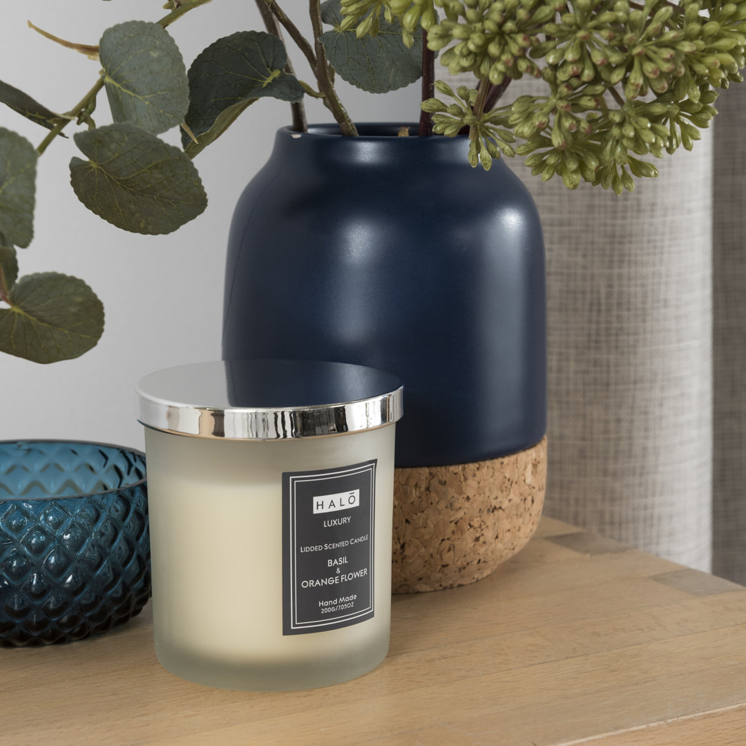 HALO Basil and Neroli Scented Jar Candle