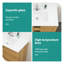 Plateau de meuble-lavabo simple blanc 36 po x 18 po avec 1 trou de robinet et trop-plein (lavabo seulement)