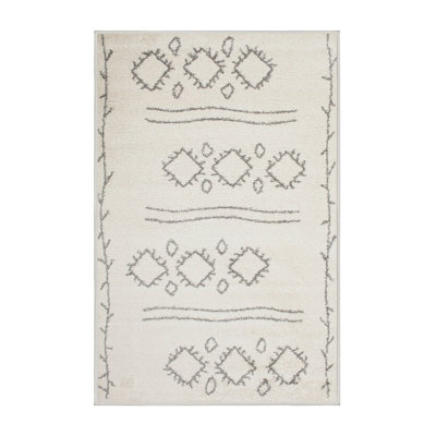 Tapis contemporain gris / crème Burslem