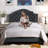 Linen Upholstered Bed with Adjustable Headboard and Button Tufting-2048083839-2048083838