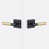 Flat Black/Satin Brass