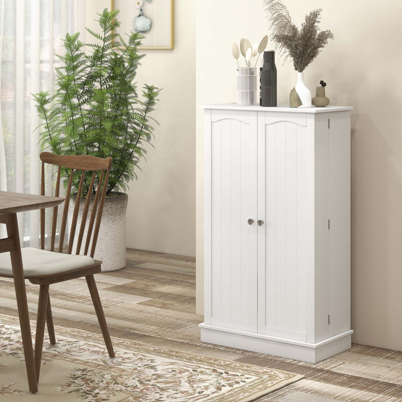 Armoire de cuisine avec étagère à 5 niveaux, 12 étagères à épices