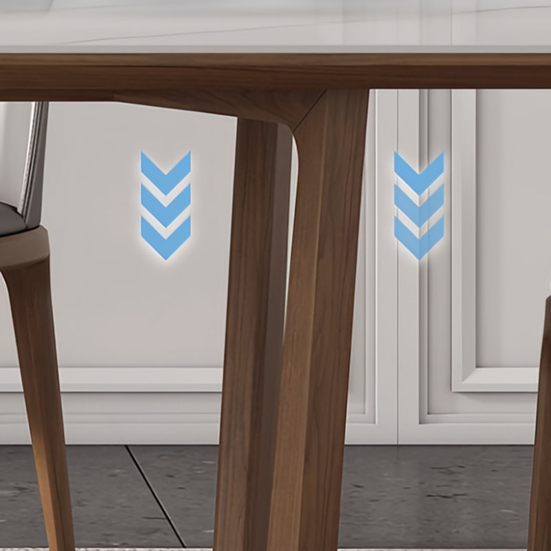 Superbes tables et chaises de salle à manger minimalistes, H 29,5 po x L 62,9 po x l 31,4 po 
