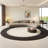 Curved negotiating sofa