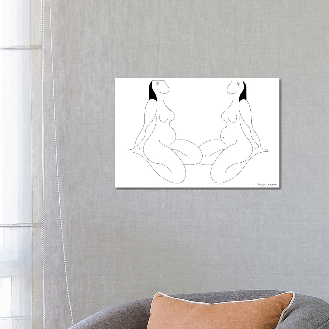 Les Féminines by Hildegarde Handsaeme - Wrapped Canvas Graphic Art
