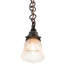 Luminaire suspendu en forme de cloche à 1 lumière Misty