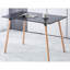 Table de 115 x 75 x 75 cm - composition, structure en métal idéale pour la salle à manger et la structure de bureau