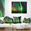  Abstract Northern Lights Aurora Lumbar Pillow