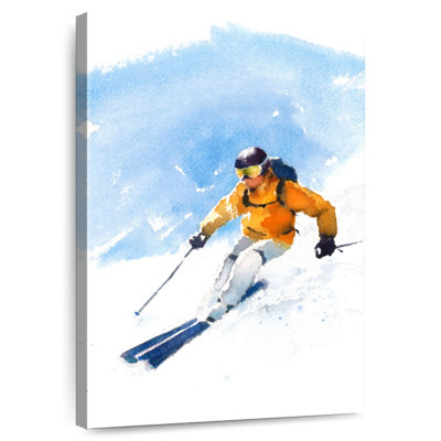 Sirci, skieur en action