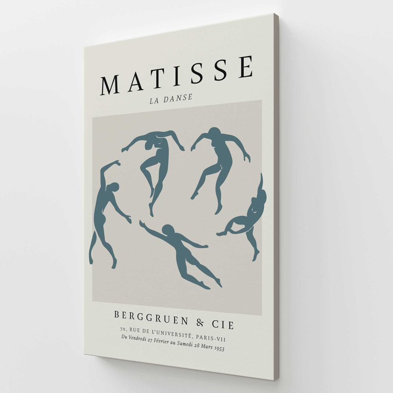 Matisse's La Danse en bleu minuit, Toile tendue, H 72 po x l 48 po x P 1,25 po
