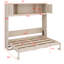 Lit escamotable avec placards de rangement intégrés