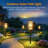 Taller Solar Pathway Lights Outdoor, Upgraded Brighter Solar Garden Lights Solar Powered, Over 12 Hours Outdoor Solar Lights For Yard Landscape Lighting Patio Walkway Driveway Pathway
