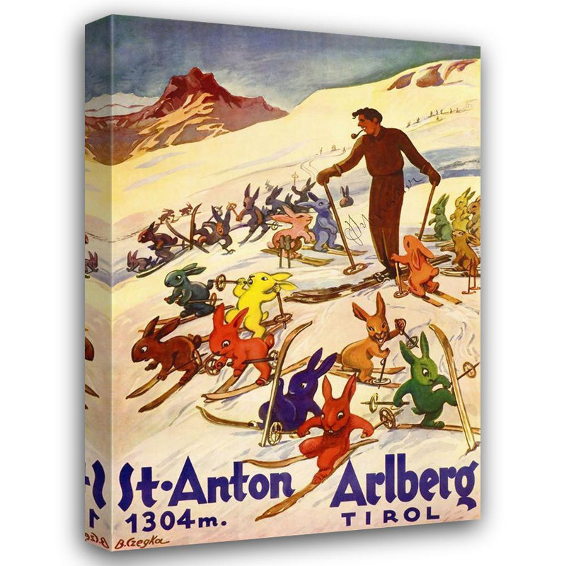 Art sur toile de la collection Lark Manor ™, collection Apple Vintage, Arlberg Tirol, H 24 po x l 18 po