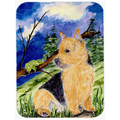 East Urban Home Norwich Terrier Glass Cutting Board