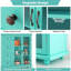 Buffet buffet avec 2 portes et 4 tiroirs, vert