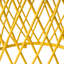 Table d'appoint en fer jaune mat, ornement, 20,03 po x 20,03 po x 17,45 po, poids maximal de 20 lb, élément renforcé, capacité de croissance accrue-1457300756