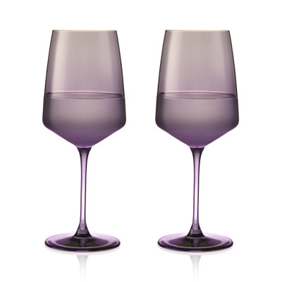 Verres à vin en cristal Reserve Nouveau en violet, ensemble de 2