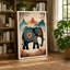 Mechanical Elephant With Mountains Steampunk - Print-136814164-136814159