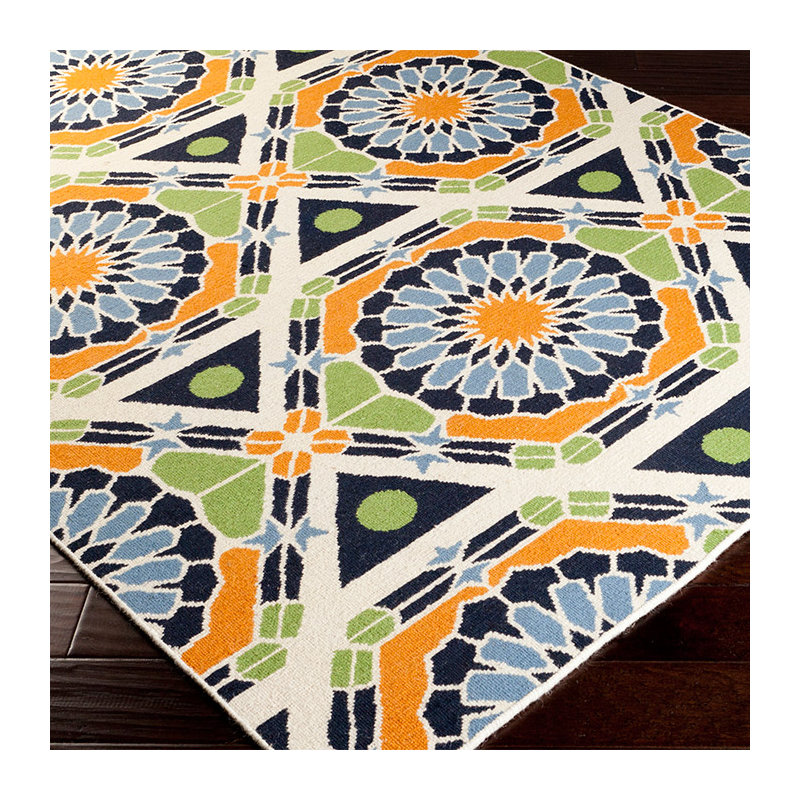 Alicia Wool Geometric Indoor Rug, Rectangle 5' x 8'