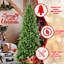 Arbre de Noël élancé de 9 pi avec 2152 pointes Pe + réalistes, branches articulées faciles à installer et support en métal stable pour les entrées de bureau avec aspect mince, assemblage mixte petit et réaliste