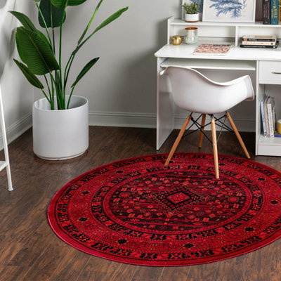 Amro Oriental Red Area Rug
