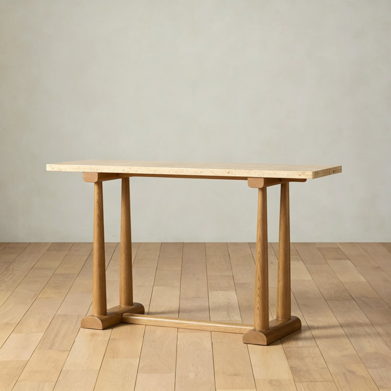 Console Mid-Century Creative, H 31,5 po x l 47,2 po x P 13,8 po