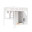 Lit mezzanine double avec bureau intégré Giacopo par Harriet Bee-927029119