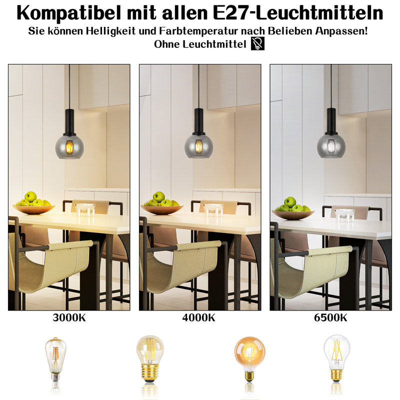 1 - Light Matte Black Cylinder Pendant