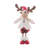 Red/White Polyester Standing Boy Moose