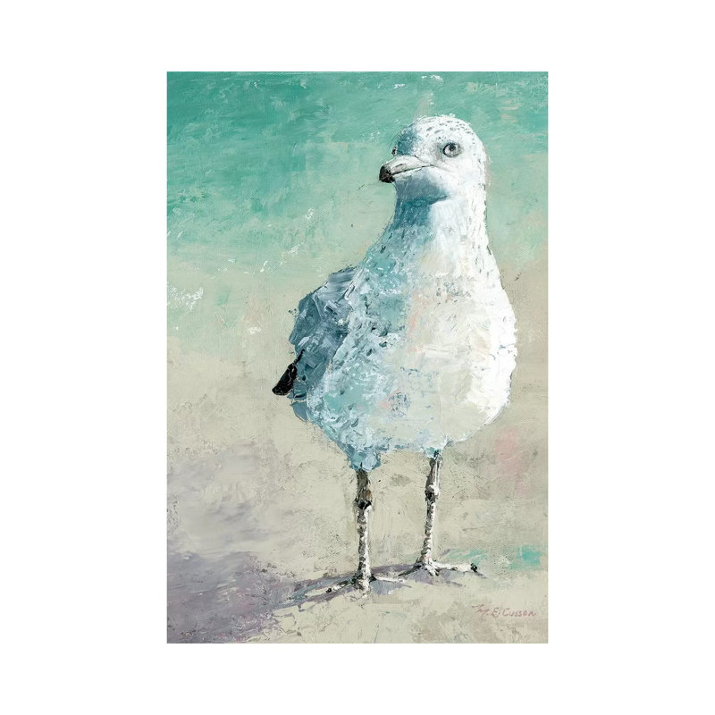 Beach Bird II by Marie Elaine Cusson - Wrapped Canvas Gallery-Wrapped Canvas Giclée, 20.32 cm H x 30.48 cm W