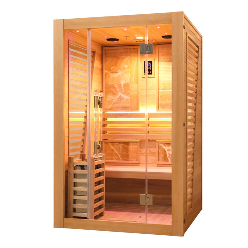 2 Person Elegant Traditional Sauna With Bluetooth