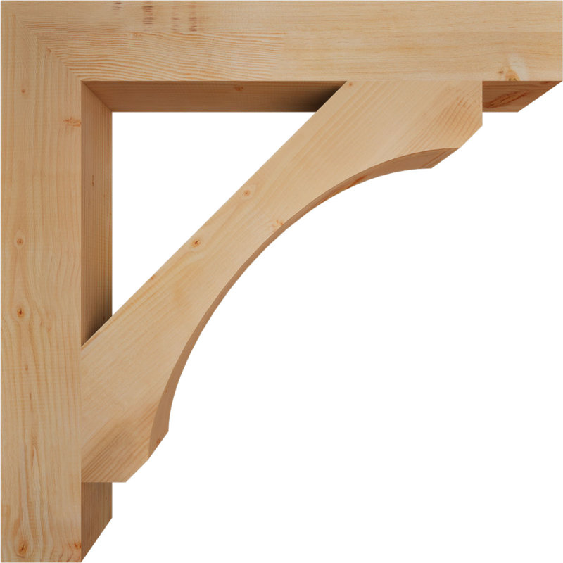 H 5,5 po x P 5,5 po, Sapin de Douglas, H 42 po x l 5,5 po x P 42 po
