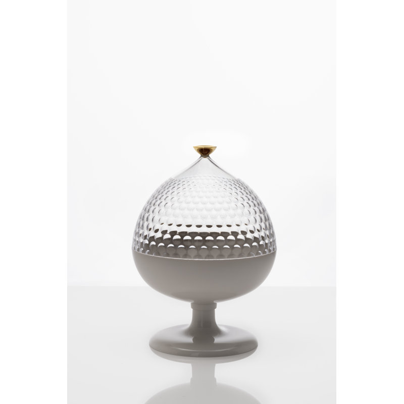 Pumo Decorative Box, Transparent/White