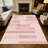 1PC Blush Pink Geometric Striped area rugs for Living Room, Soft, All seasons, Easy-maintain, Washable Indoor mat, Farmhouse suitable for dining room, bedroom, entryway, home office, patio, Home Decor, Outdoor Decor.-1172122477