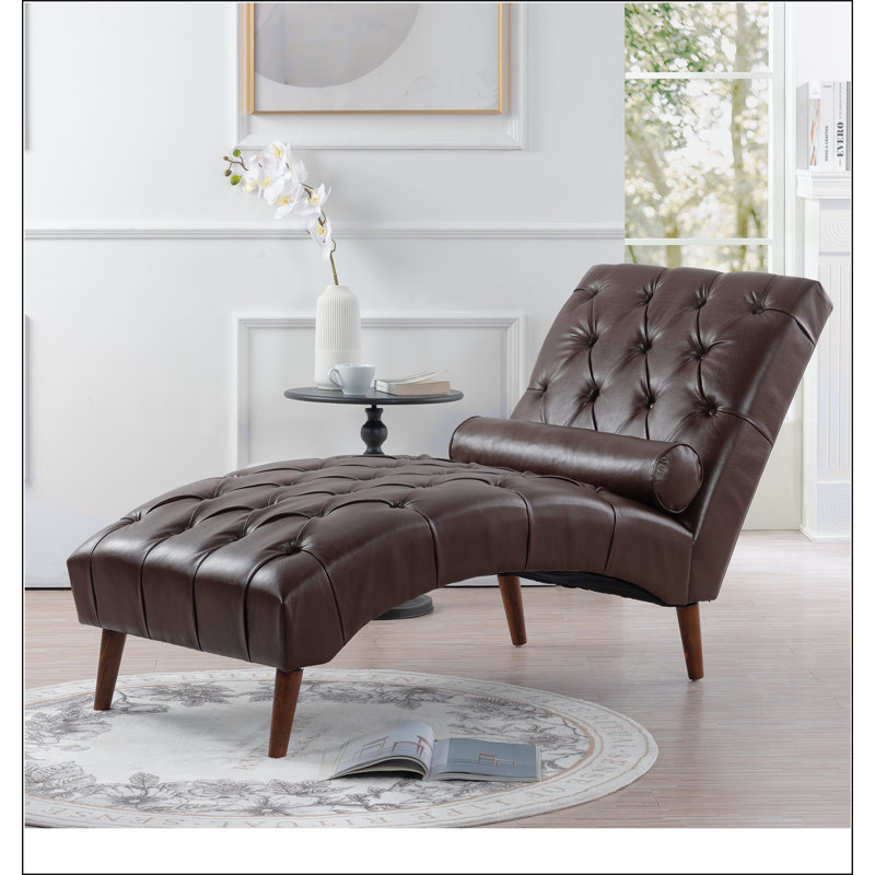 Chaise longue rembourrée, Noir