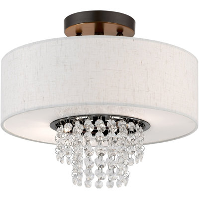 Jashon Fabric Semi Flush Mount