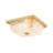 3-Light Mist Glass Square Flush Mount
