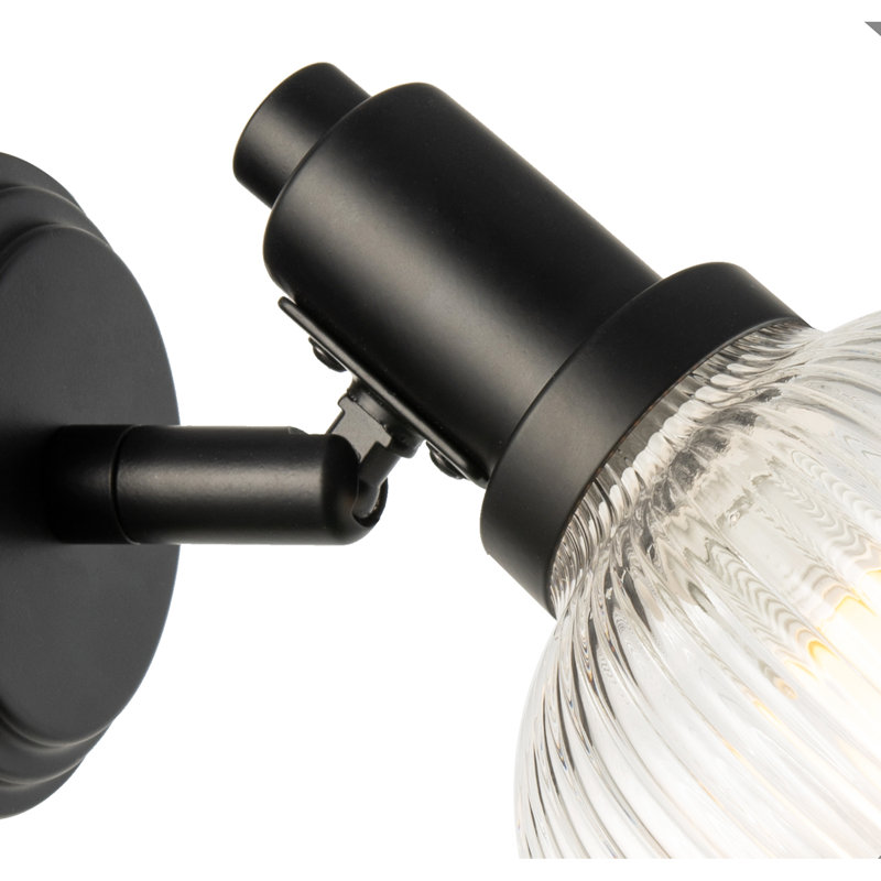 Armed Sconce, Matte Black