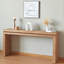 Console 64 po en bois rustique - Table d'entrée élégante avec bordure décorative perlée-126290024