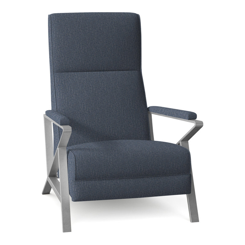 Infinity Recliner, Brushed Nickel, Perigold Page Navy