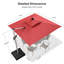 Parasol suspendu en porte-à-faux 9 pi x 9 pi Sella, rouge-357815583