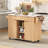 Kitchen Island with Drop Leaf, Power Outlet-1872730680