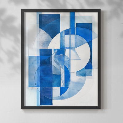 Série ABSTRACT Cxxi - reproduction encadrée de qualité supérieure - prête à être accrochée - aucun clou requis