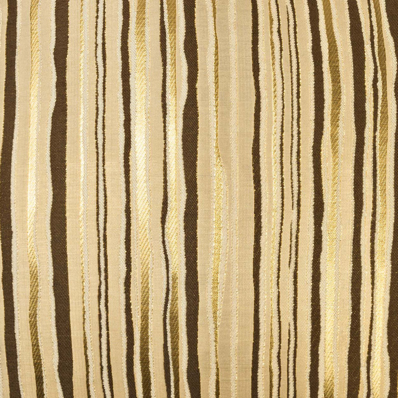 Metallic Stripe Striped Reversible Throw Pillow, Square 22"