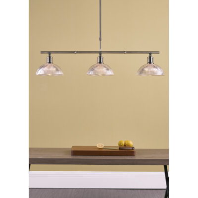 Abrahamson 3 - Light Antique Brass Kitchen Island Pendant