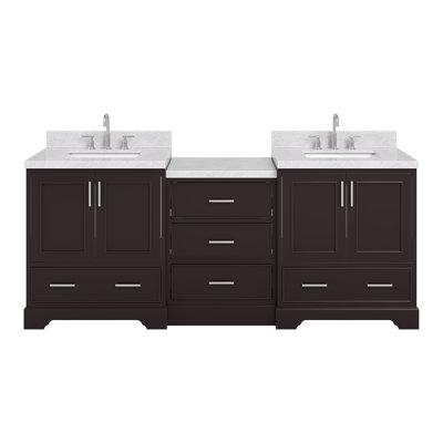 Meuble-lavabo simple 85 po PEighton 85 po avec rebord inclinable 2 po 31 po Peighton